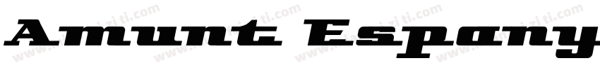 Amunt Espanya字体转换